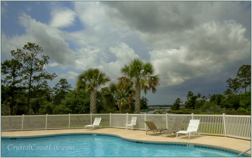 Threatening Clouds At Our Neighborhood Pool Just Off The White Oak River