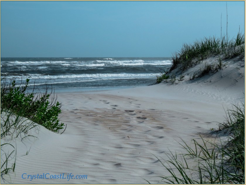 The Entrance To A Beach In the Town of Emerald Isle, NC