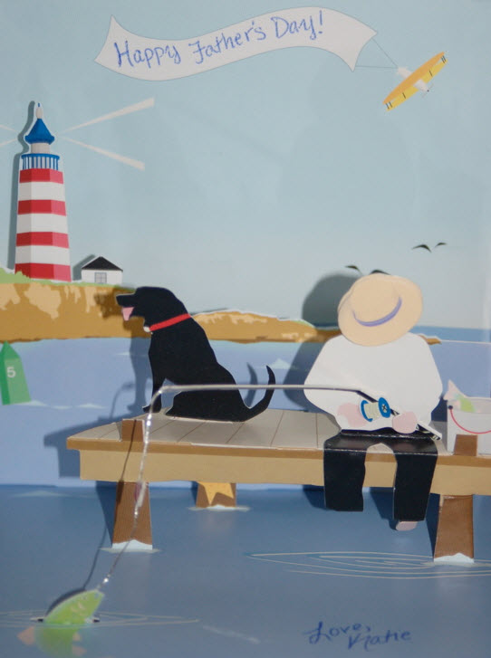 A treasured father's day card