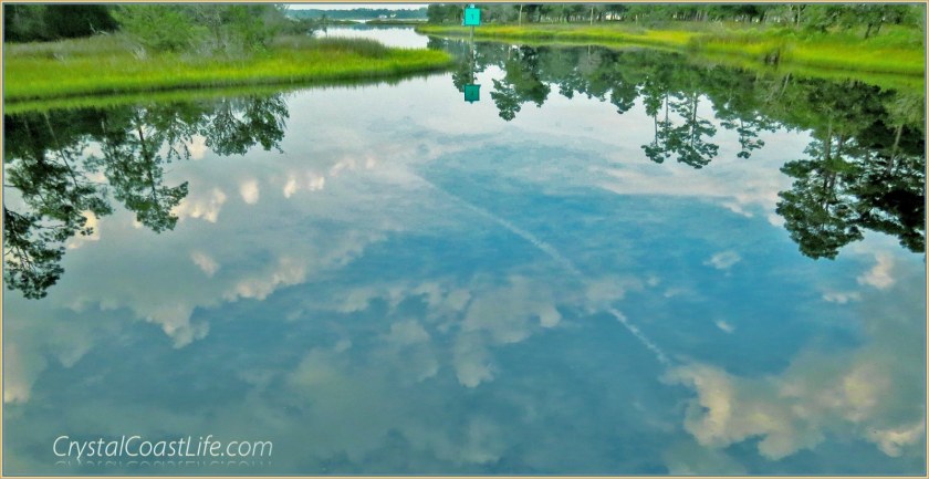 Summer clouds on Raymond's Gut late one August evening