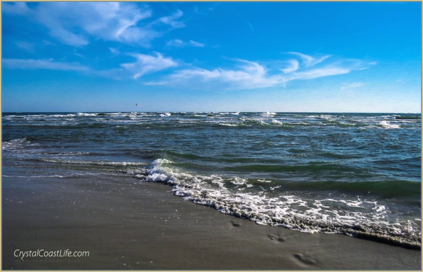 Summer beach in September near the Point