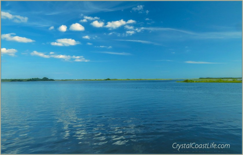 Bear Island in the distance from Hammocks Beach State Park dock