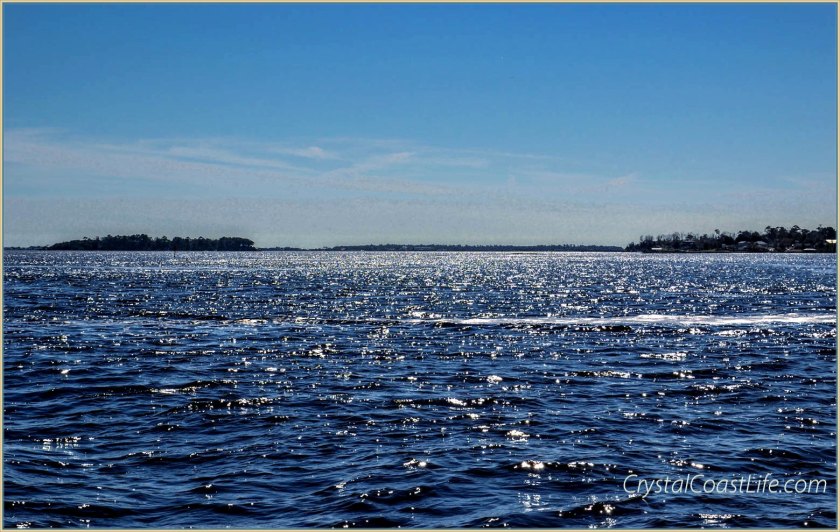 White Oak River looking down river to Swansboro