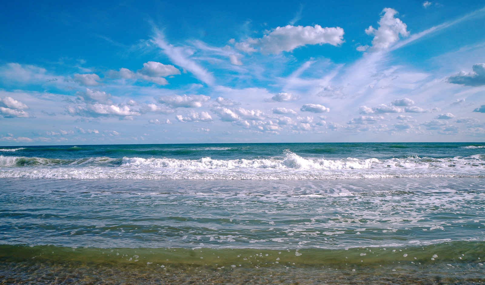 Blue skies are back at the beach