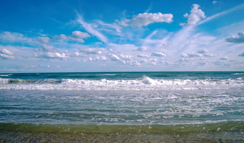 Blue skies are back at the beach